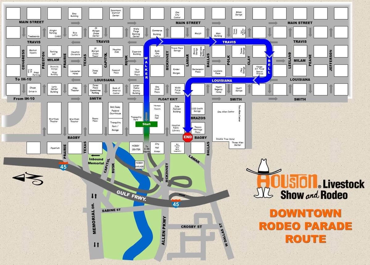 bản đồ của Houston Rodeo