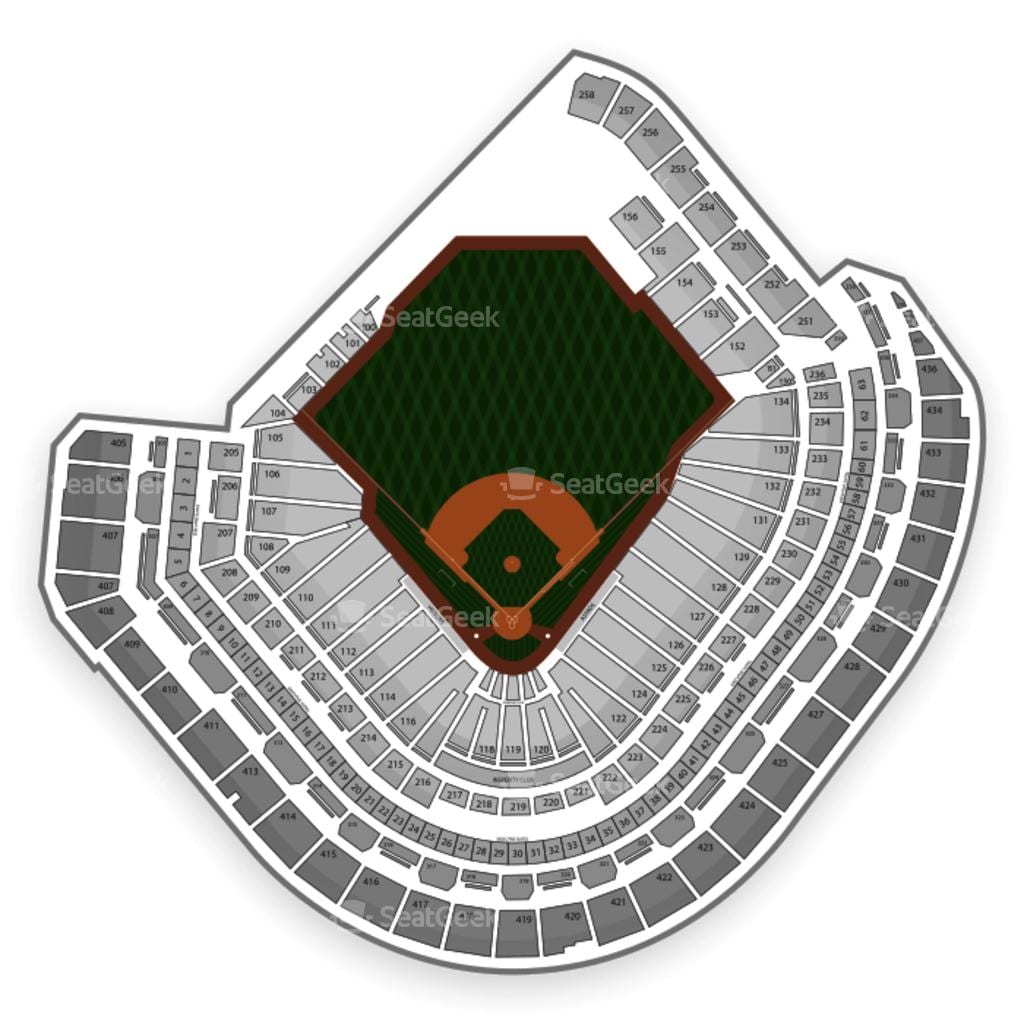 bản đồ của Minute Maid park chỗ ngồi