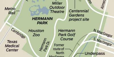 Bản đồ của Hermann park