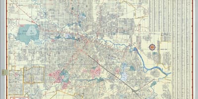 Đường phố, bản đồ của Houston