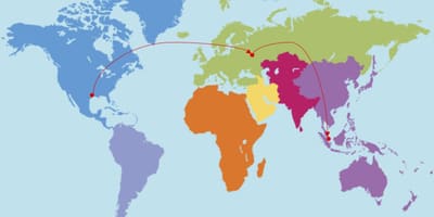 Houston trong bản đồ thế giới