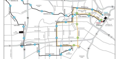Bản đồ của Houston marathon