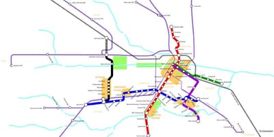 Tàu điện ngầm bản đồ Houston