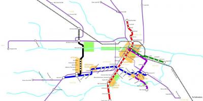 Tàu điện ngầm bản đồ Houston