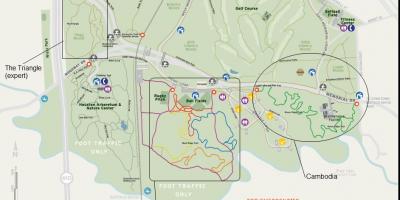 Bản đồ của công viên tưởng Niệm Houston