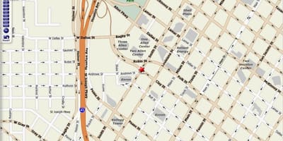 Bản đồ của trung tâm thành phố Houston